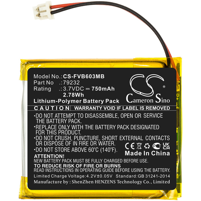Floureon IR Flexcam IR SMART Ti50FT Ti55FT TiR3FT TiR4FT Baby Monitor Replacement Battery-3