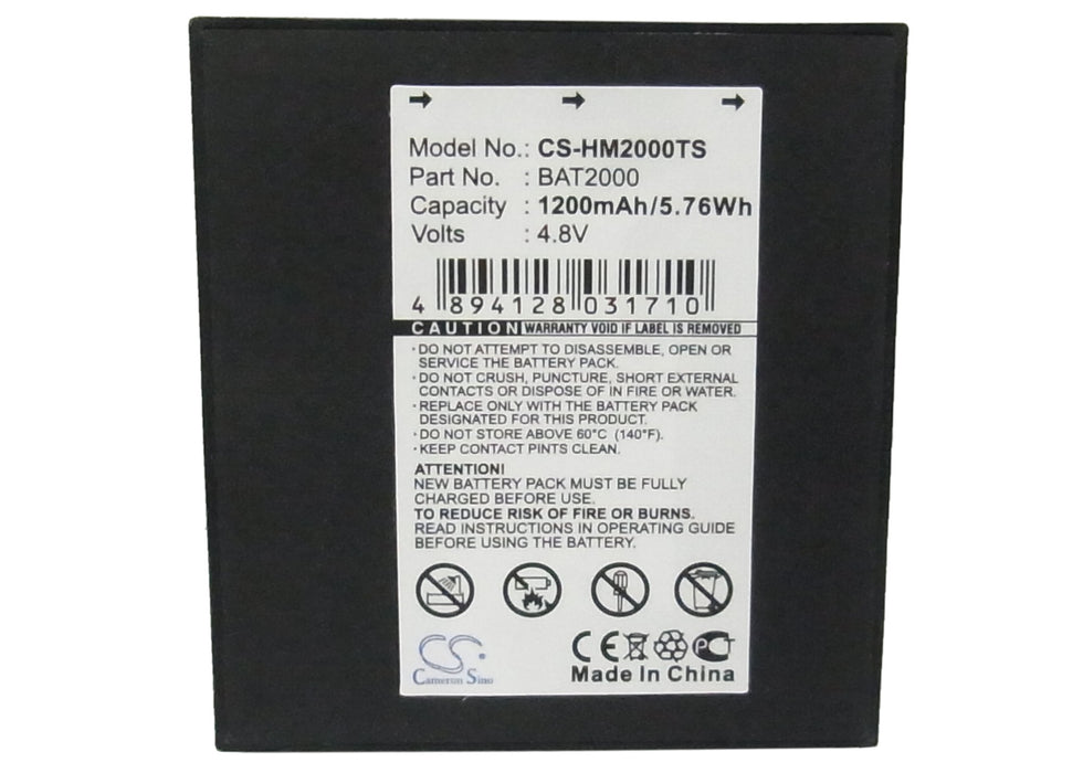 HME COM 2000 1200mAh Headphone Replacement Battery-5