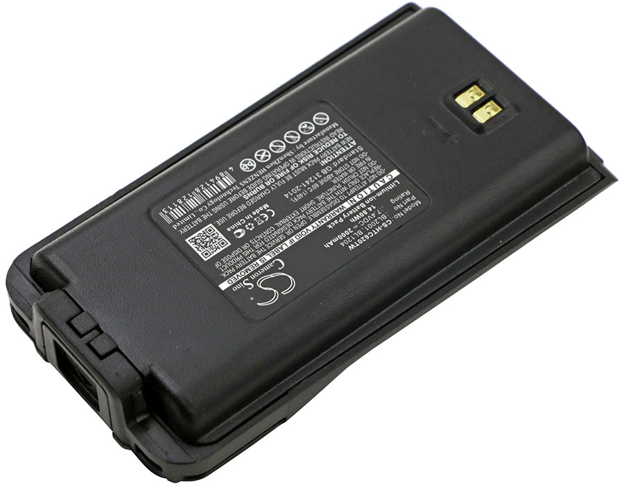 HYT TC-610 TC-610P TC-610S TC-618 TC-620 TC-626 2000mAh Two Way Radio Replacement Battery-2