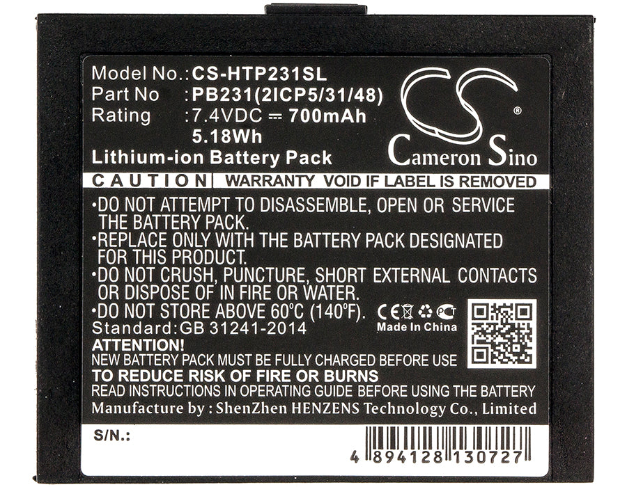 Hiti Pringo P231 Pringo P231 Photo Printer Printer Replacement Battery-5