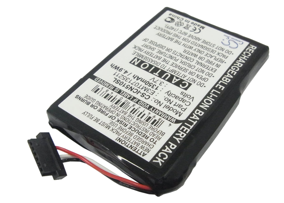 Navman iCN 510 iCN 520 iCN 530 iCN550 1350mAh GPS Replacement Battery-2