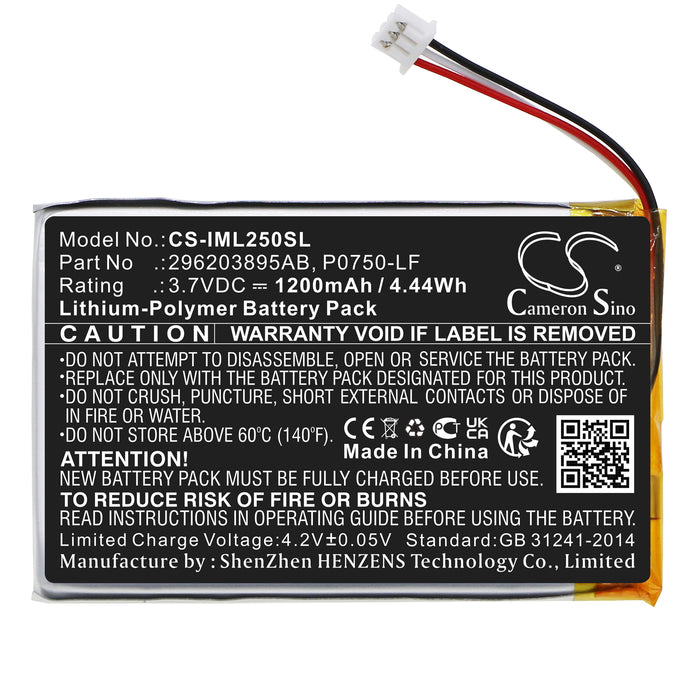 Ingenico Link 2500 Payment Terminal Replacement Battery
