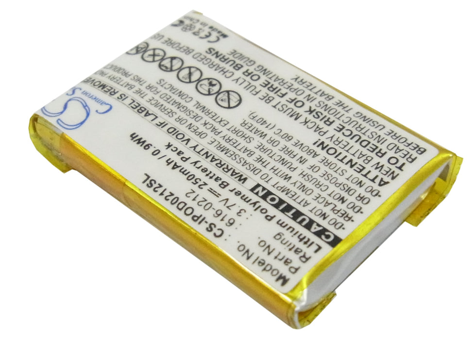 Apple iPOD Shuffle iPOD Shuffle MB226LL A iPOD Shuffle MB228LL A iPOD Shuffle MB519LL A iPOD Shuffle MB523LL A iPOD S Media Player Replacement Battery-2