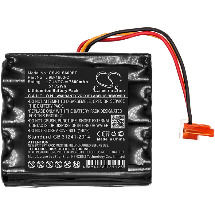 Koehler Lighthawk 600 Lighthawk 600 Lumens Lighthawk Gen II LED 7800mAh Flashlight Replacement Battery-3