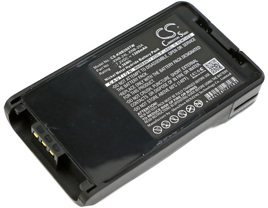 Kenwood FTH1010 NX-220 NX-320 TK-2140 TK-2 1300mAh Replacement Battery-main