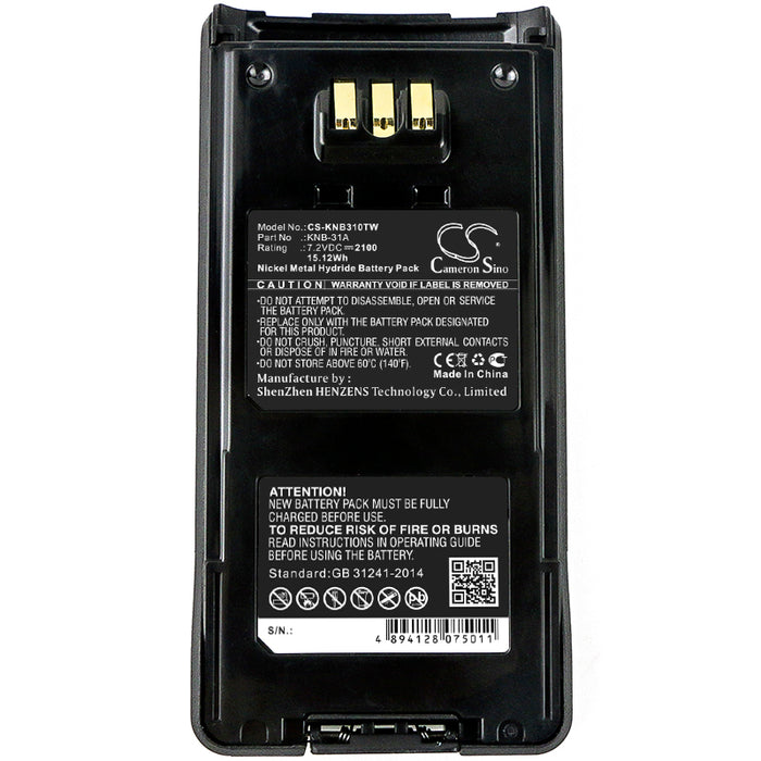 Kenwood NX-210 NX-410 TK-5210 TK-5210G TK-5310 TK-5310G TK-5410 Two Way Radio Replacement Battery-5