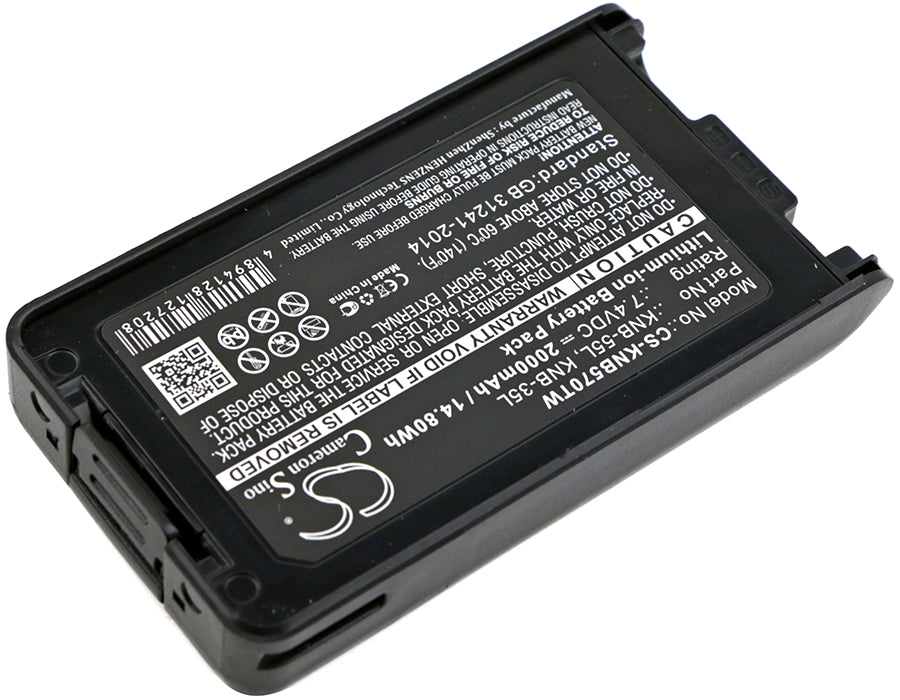 Kenwood NX-220 NX-320 NX-3220 NX-3320 TK-2140 TK-2148 TK-2160 TK-2168 TK-2170 TK-2170M TK-2173 TK-2360 TK-31 2000mAh Two Way Radio Replacement Battery-2