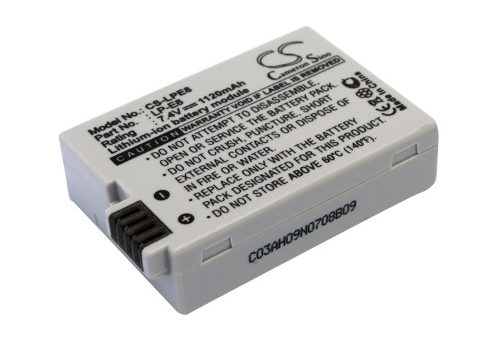 Canon EF-S EOS 550D EOS 600D EOS 650D EOS  1120mAh Replacement Battery-main
