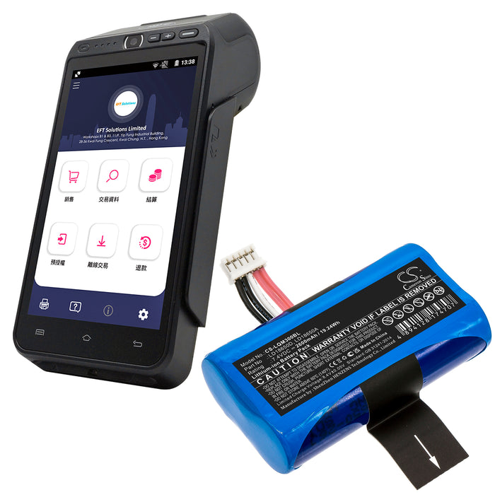 Landi LX790 LX790 600m2 LX790i LX791 LX792 LX792 600m2 LX793 LX795 LX795 400m2 LX796 LX796 300m2 Payment Terminal Replacement Battery-6