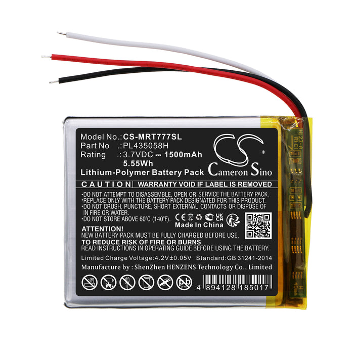 RoadMate 7771T-LMB RM7771T-LMB GPS Replacement Battery