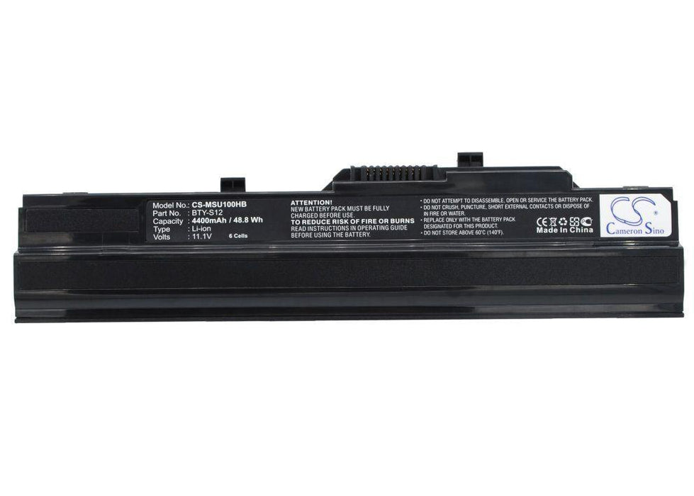Medion Akoya Mini E1210 MD96891 MD96 Black 4400mAh Replacement Battery-main