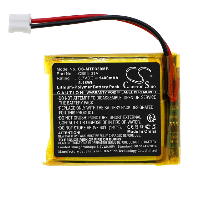 Motorola MBP18 MBP18PU MBP26 MBP26PU MBP27T MBP33 MBP33BU MBP33P MBP33PU MBP34 MBP34PU MBP35 MBP35T MBP36 MBP36PU MBP Baby Monitor Replacement Battery