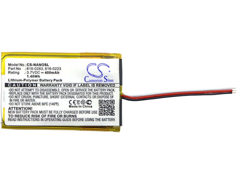 Apple iPOD Nano 2GB iPOD Nano 4GB iPOD Nano MA004LL A iPOD Nano MA005LL A iPOD Nano MA099LL A iPOD Nano MA107LL A Media Player Replacement Battery-3