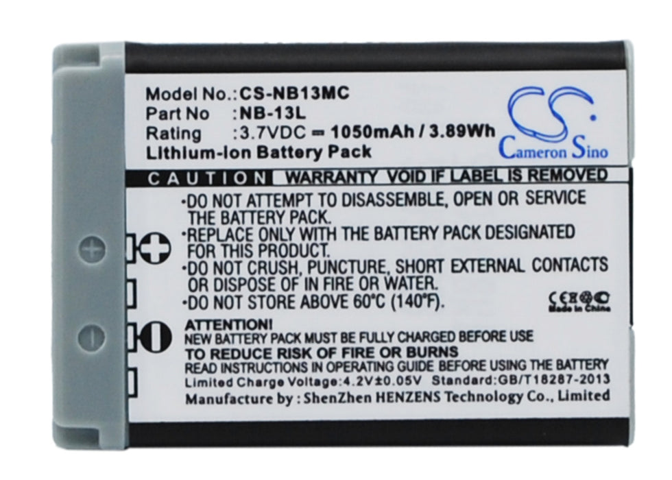 Canon Powershot PowerShot G7X II Powershot G5X Pow Replacement Battery-main