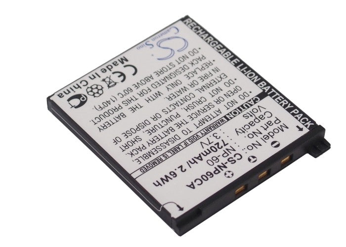 Casio Exilim EX-FS10 Exilim EX-FS10BE Exilim EX-FS10GY Exilim EX-FS10RD Exilim EX-S10 Exilim EX-S12 Exilim EX-Z29 Exilim EX Camera Replacement Battery-2