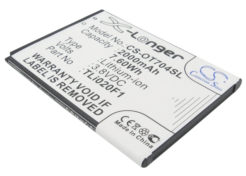 Alcatel 5044 5044D 5044R 5044W 5044Y A450TL Cameo  Replacement Battery-main