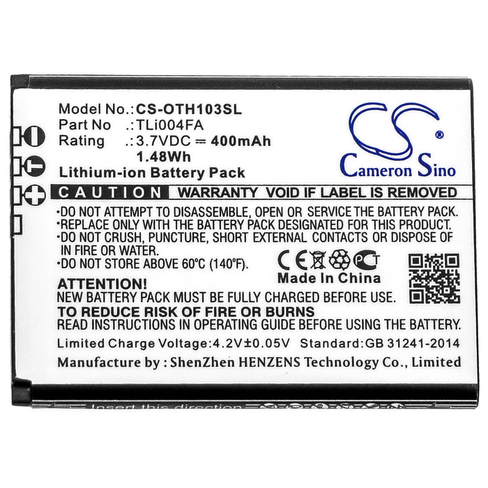 Alcatel OneTouch 1013X OneTouch 1035D OneTouch 1046D OT-1013X OT-1035D OT-1046D Mobile Phone Replacement Battery-3