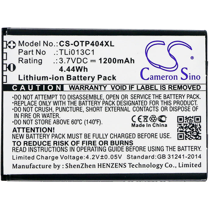 Alcatel Go Flip V One Touch Go Flip One Touch Go Flip V OT-4043S OT-4044N OT-4044T OT-4051S Mobile Phone Replacement Battery-3