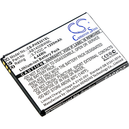 Philips S301 S308 Xenium S301 Xenium S308 Replacement Battery-main