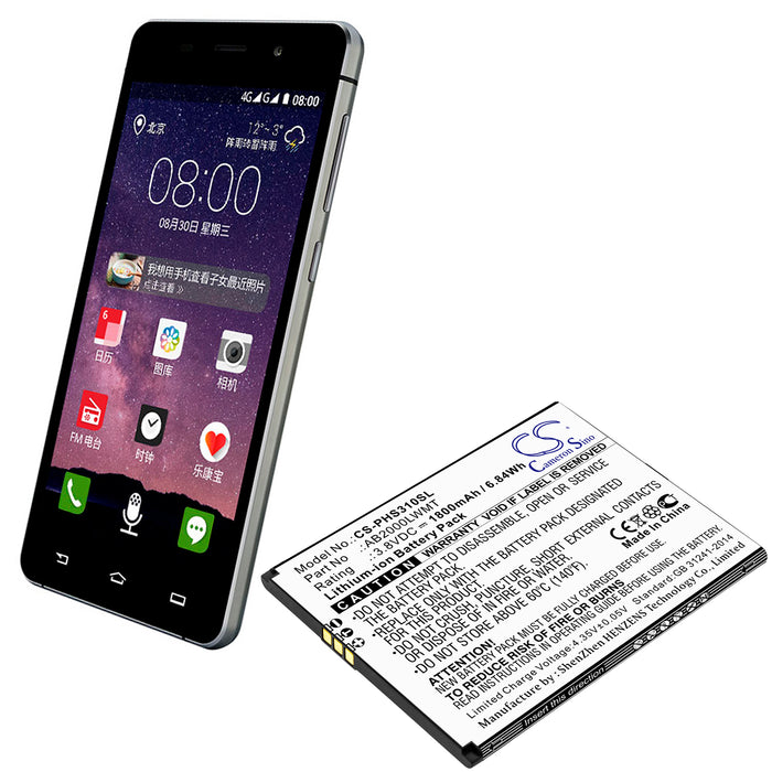 Philips Xenium CTS310X Xenium S310X Mobile Phone Replacement Battery-4