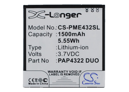 Prestigio MultiPhone 4322 Duo Replacement Battery-main