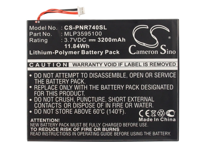 Pandigital Novel Tablet Color R7T40WWHFI eReader Replacement Battery-5