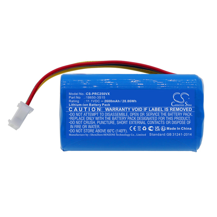 Pure Clean PUCRC25 PUCRC25_0 PUCRC26B Vacuum Replacement Battery