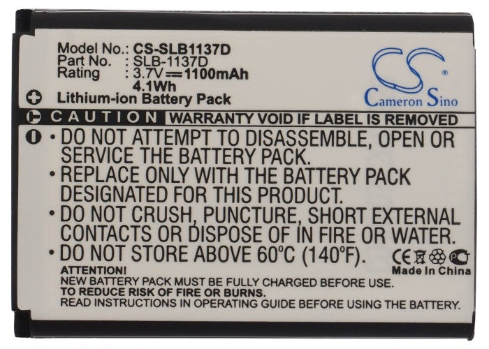 Samsung Digimax L74W i100 i80 i85 L74 Wide NV100HD NV103 NV106 HD NV11 NV24HD NV30 NV40 TL34HD Camera Replacement Battery-5
