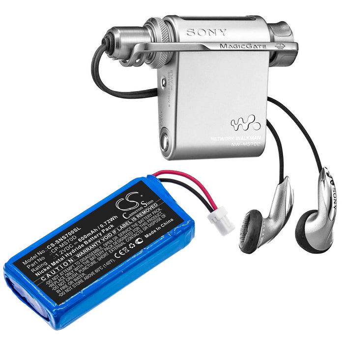 Sony NW-MS90D Walkman NW-MS70D Media Player Replacement Battery-6