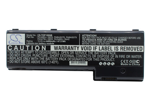 Toshiba Satellite P100 Series Satellite P1 4400mAh Replacement Battery-main
