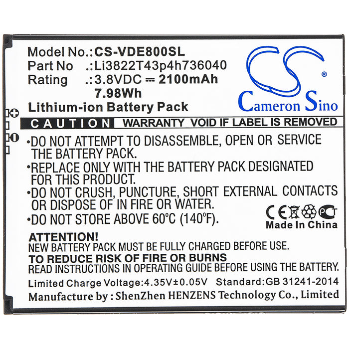 ZTE N9137 NZ9137 Tempo Go Tempo X Tempo X N9137 Z558BL ZFIVE C ZFIVE C LTE Z558VL ZFIVE G ZFIVE G LTE Z557BL Mobile Phone Replacement Battery-3