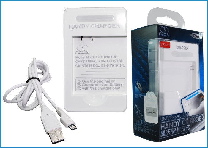 HTC 7 Surround A9191 Ace Desire HD Inspire 4G Mondrian Oboe PD26100 PD98120 Surround T8788 T9188 T9199 Tianxi Replacement Mobile Phone Battery Charger